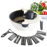 Multipurpose Vegetable Cutter & Drain Basket - 1 Pc, Easy To Clean And Maintain