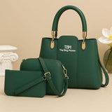 Stylish Leather Hand Bag Set for Girls - 5 Pcs Collection