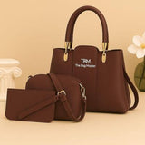 Stylish Leather Hand Bag Set for Girls - 5 Pcs Collection