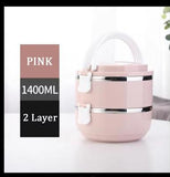 Compact & Stylish 1 Pc Stainless Steel Bento Lunch Box - Versatile Storage Solution