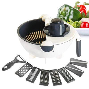 Multipurpose Vegetable Cutter & Drain Basket - 1 Pc, Easy To Clean And Maintain
