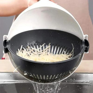 Multipurpose Vegetable Cutter & Drain Basket - 1 Pc, Easy To Clean And Maintain