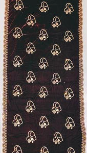 Women's Velvet Embroidered Border Shawl