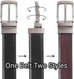Men's Leather Casual Belt with Metal Buckle - 1 Pc for Daily Wear
