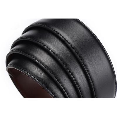 Men's Leather Casual Belt with Metal Buckle - 1 Pc for Daily Wear