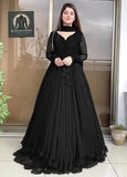 3 Pcs Women's Stitched Chiffon Plain Suit