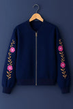 1 PC women's stitched fleece printed fleece jacket