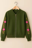 1 PC women's stitched fleece printed fleece jacket