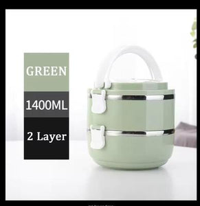 Compact & Stylish 1 Pc Stainless Steel Bento Lunch Box - Versatile Storage Solution