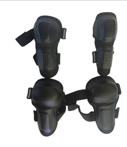 Half Finger Gloves With Elbow And Knee Pads