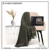 1 Pc Men's Wool Plain Shawl