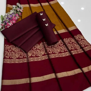 3 Pcs Women's Unstitched Plain Suit